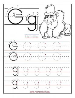 Tracing Letters: G