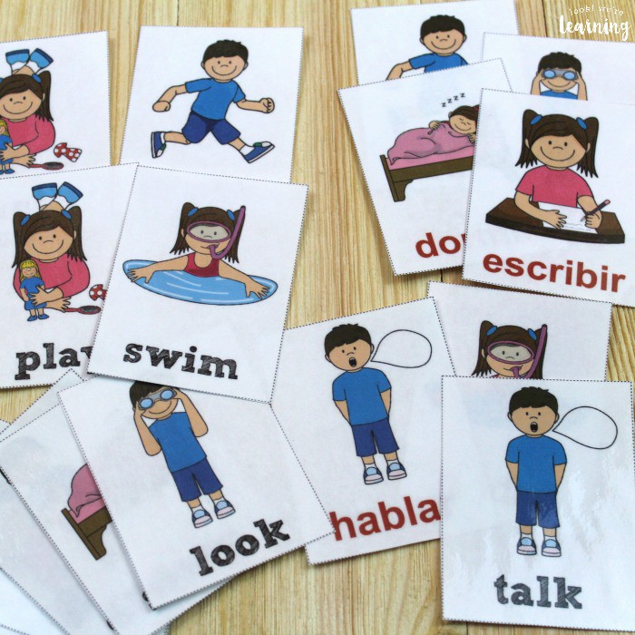 Printable Spanish Flashcards Spanish Verb Flashcards