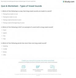 Long Vowel Quiz