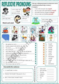 Match The Reflexive Pronoun