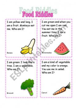 Fruit Riddle