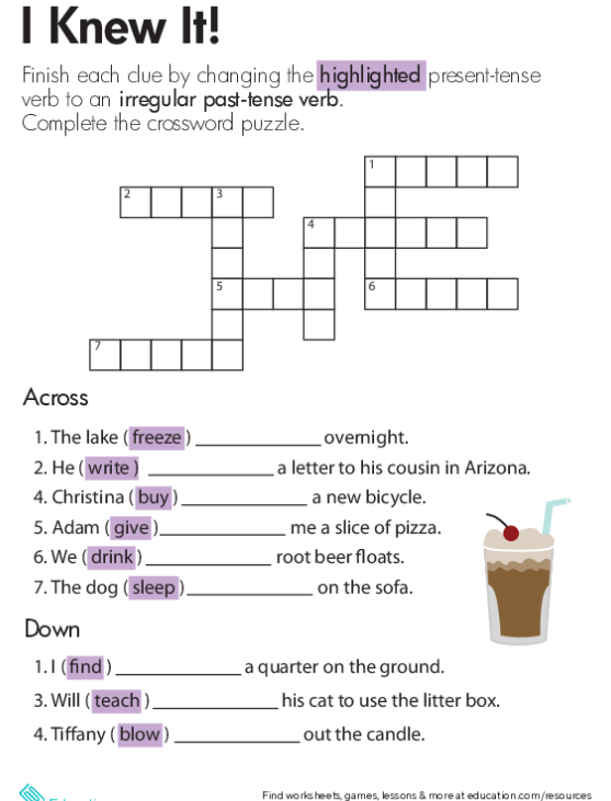 Shake It Up With Irregular Verbs