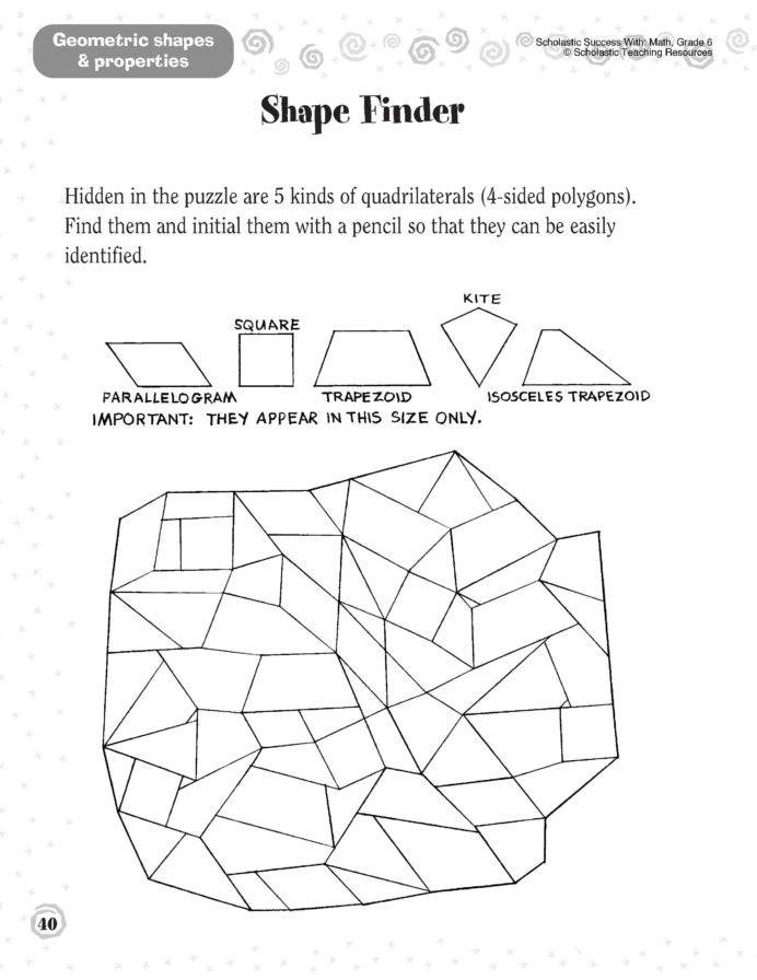 Shapes Worksheets St Grade Printable And Activities Congruent For