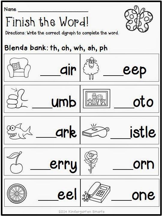 Blending With Digraphs 1 Worksheets 99Worksheets