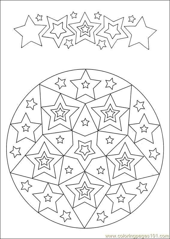 Star Mandala Coloring