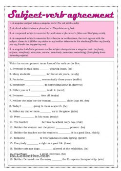It S Grammar Time: Subject-Verb Agreement 1