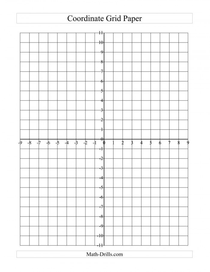 The Coordinate Grid Paper Large Grid A Math Worksheet From The