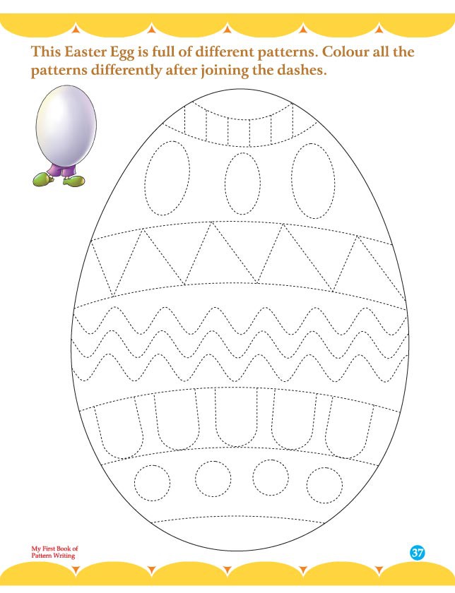 The Easter Egg Is Full Of Different Patterns Colour All The