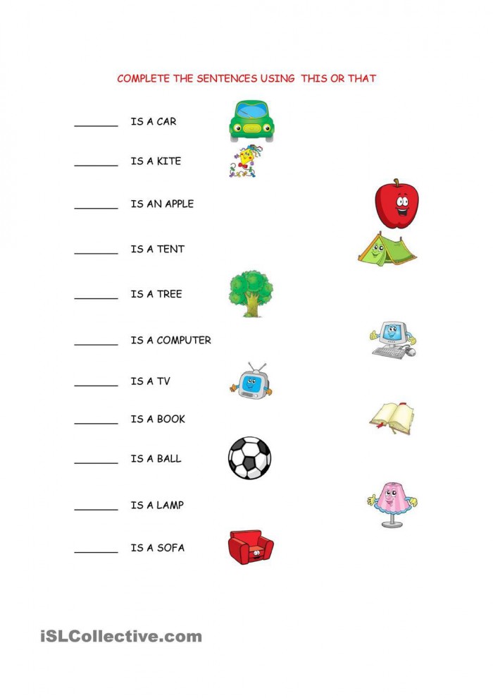 Thisthat Worksheet With Images