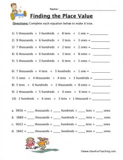 Reading Place Value: Ones, Tens And Hundreds