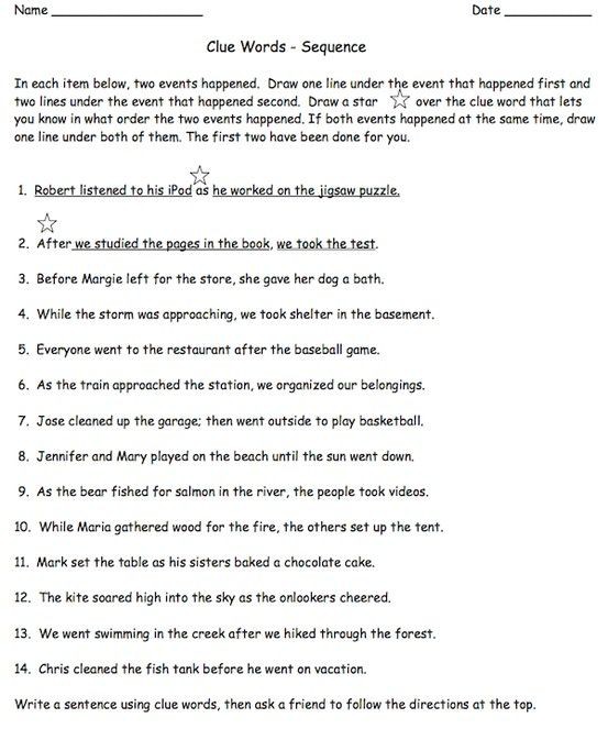 Use This Free Sequence Worksheet As An Assessment To See How Well