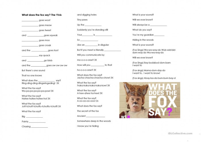 What Does The Fox Say