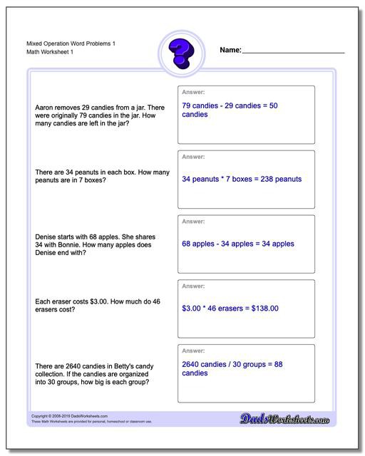 Word Problems