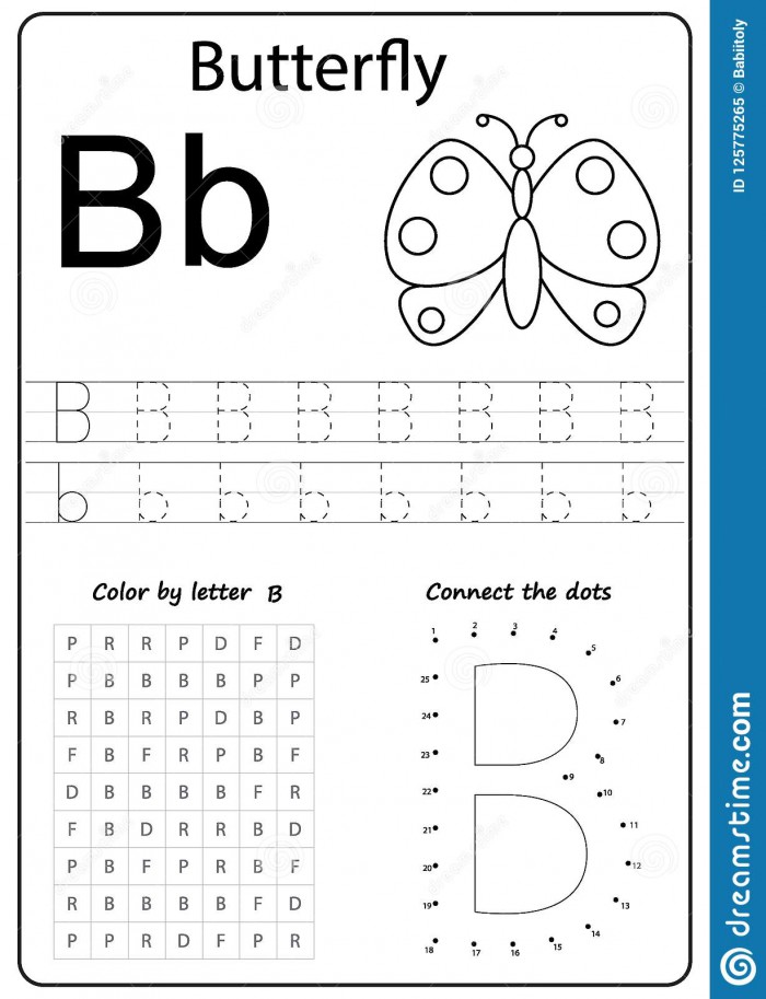 Writing Letter B Worksheet Writing A