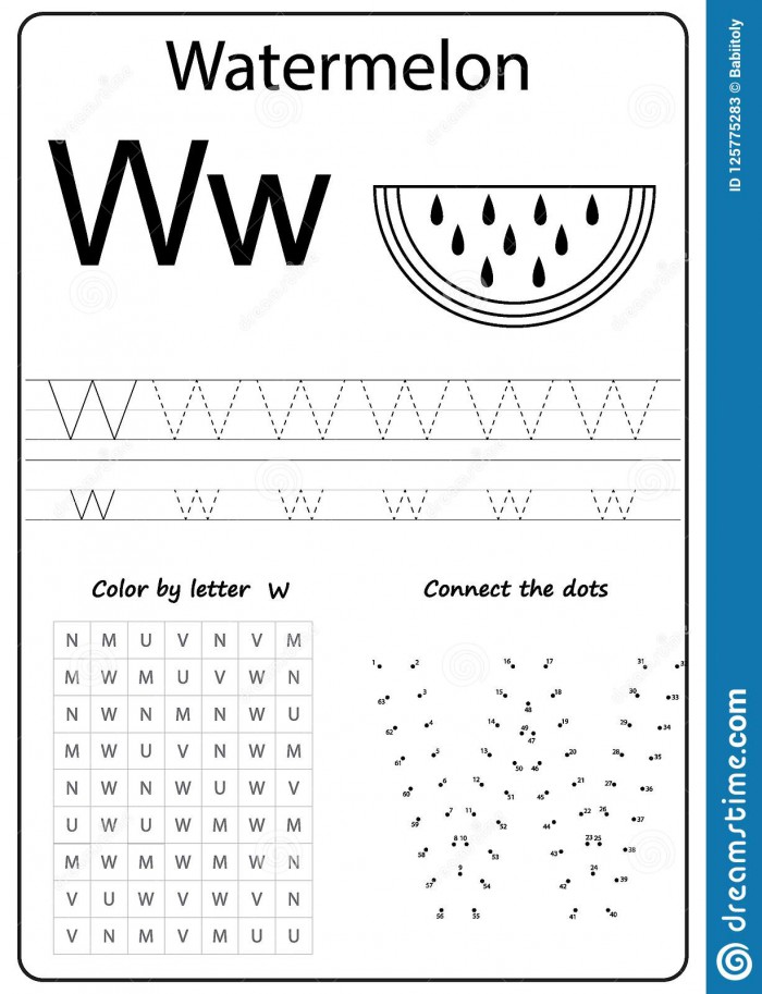 Alphabet Practice: W Worksheets | 99Worksheets