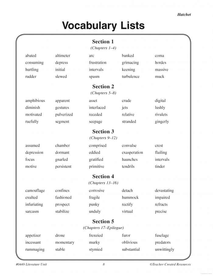 A Guide For Using Hatchet In The Classroom