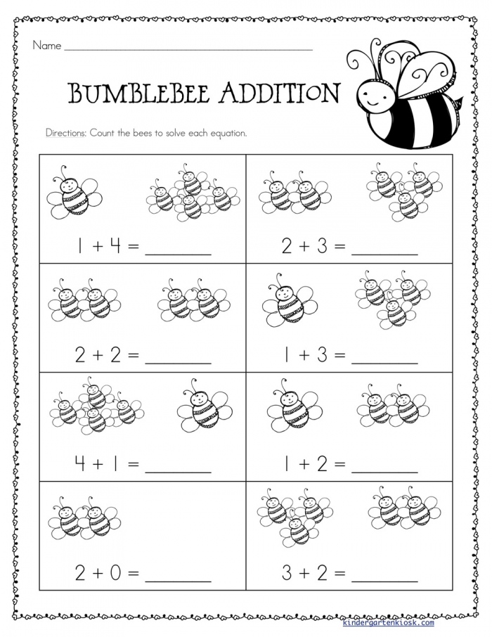 bumble-bee-addition-worksheets-99worksheets