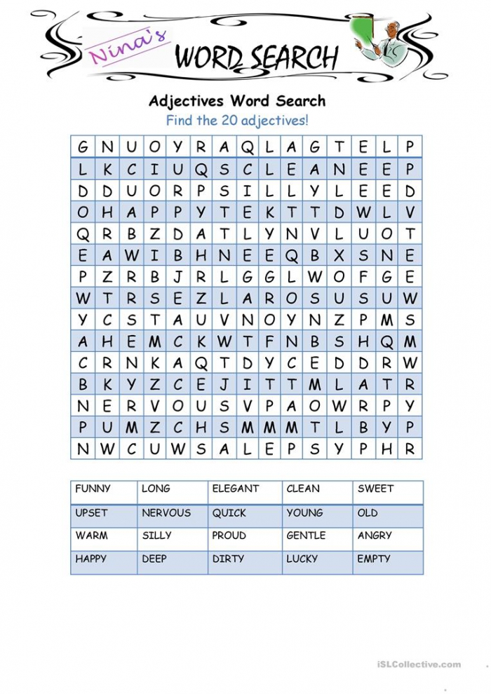 adjectives-word-search-worksheets-99worksheets