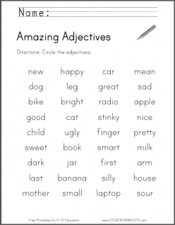 Amazing Adjectives