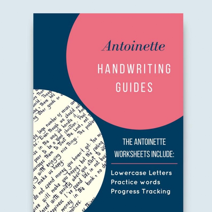 Antoinette Handwriting Practice Sheets Lowercase And