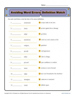 Match The Meaning