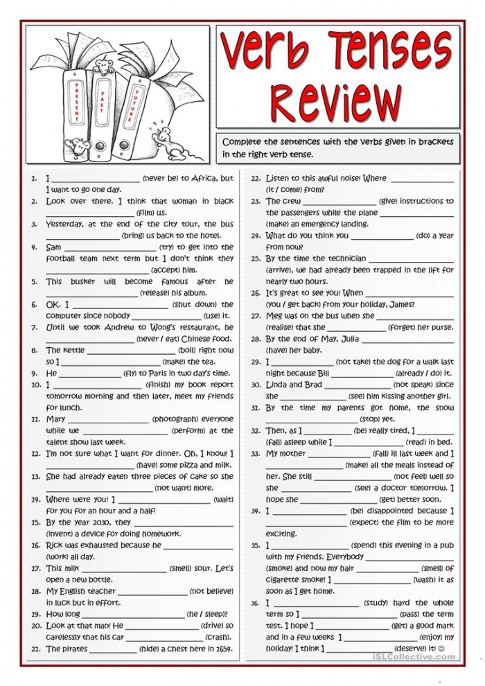 B Verb Tenses Review