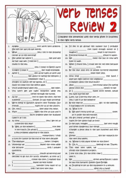 Grammar Review: Verbs