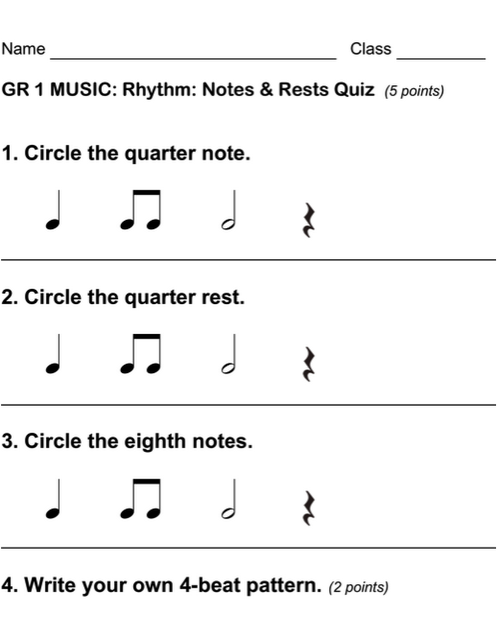 Beths Music Notes