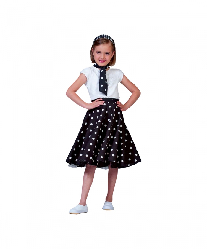 Black Sock Hop Kids Costume