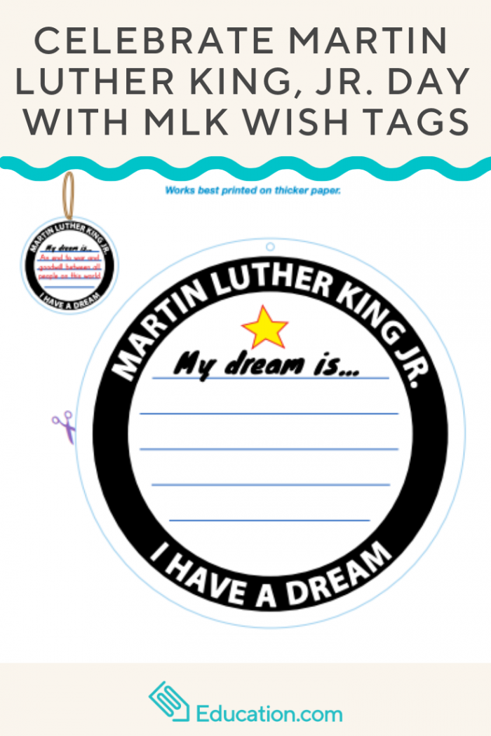 Celebrate Martin Luther King  Jr Day With Mlk Wish Tags