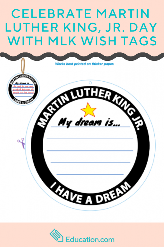 Celebrate Martin Luther King  Jr Day With Mlk Wish Tags