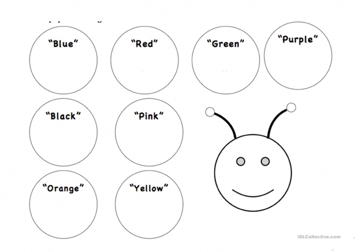 Caterpillar Colors Worksheets | 99Worksheets