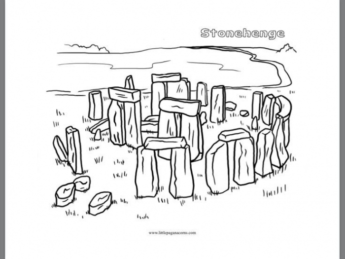 Coloring Sheet Of Stonehenge