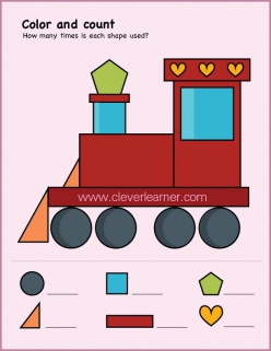Basic Shapes: Color And Count