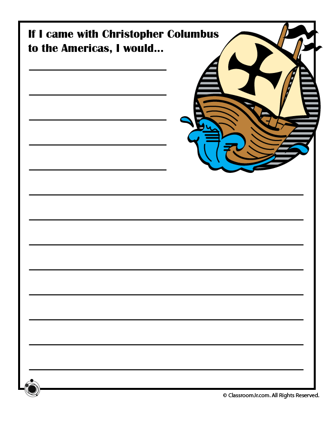 Columbus Day Creative Writing Prompts For Kids