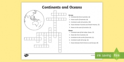 Seven Continents Crossword!