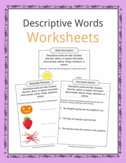 Descriptive Adjectives: It’s All In The Details