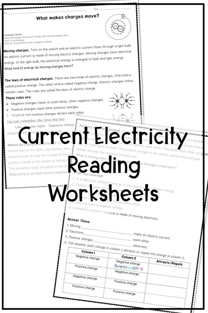 Electricity Reading Activity