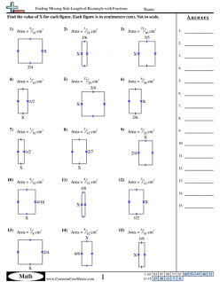 Rectangle Algebra: Find The Missing Length