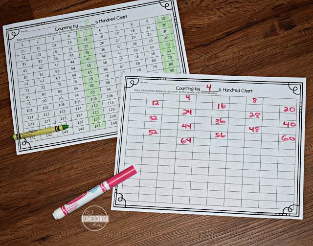 Free Skip Counting Worksheets By S
