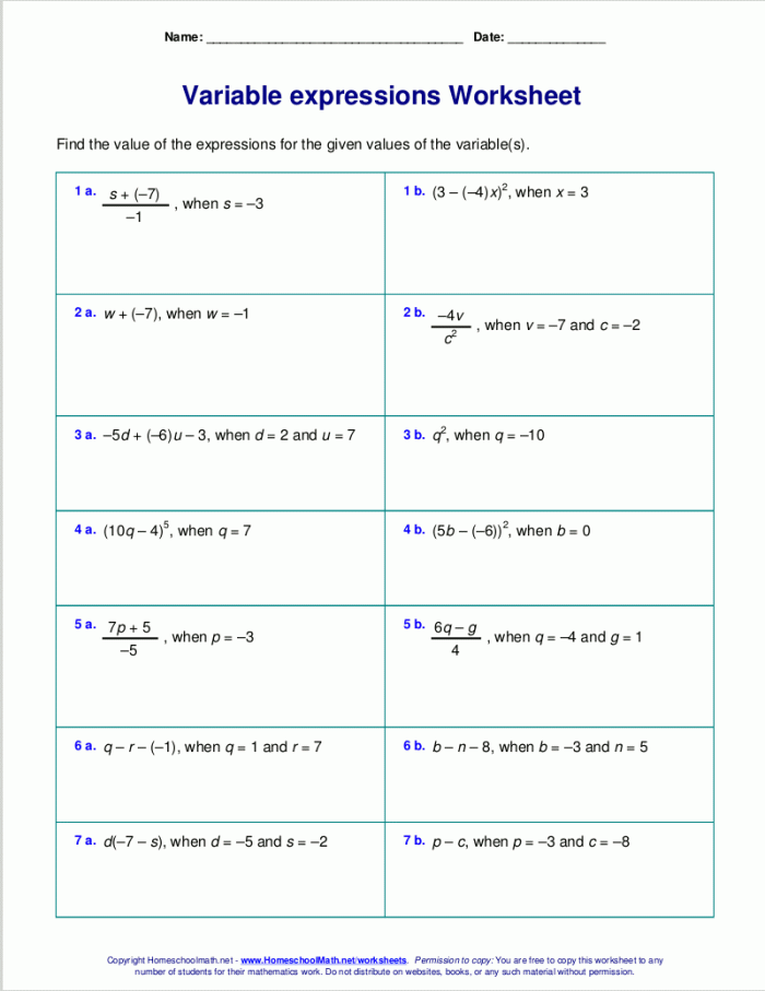 evaluating-expressions-worksheet-6th-grade-pdf