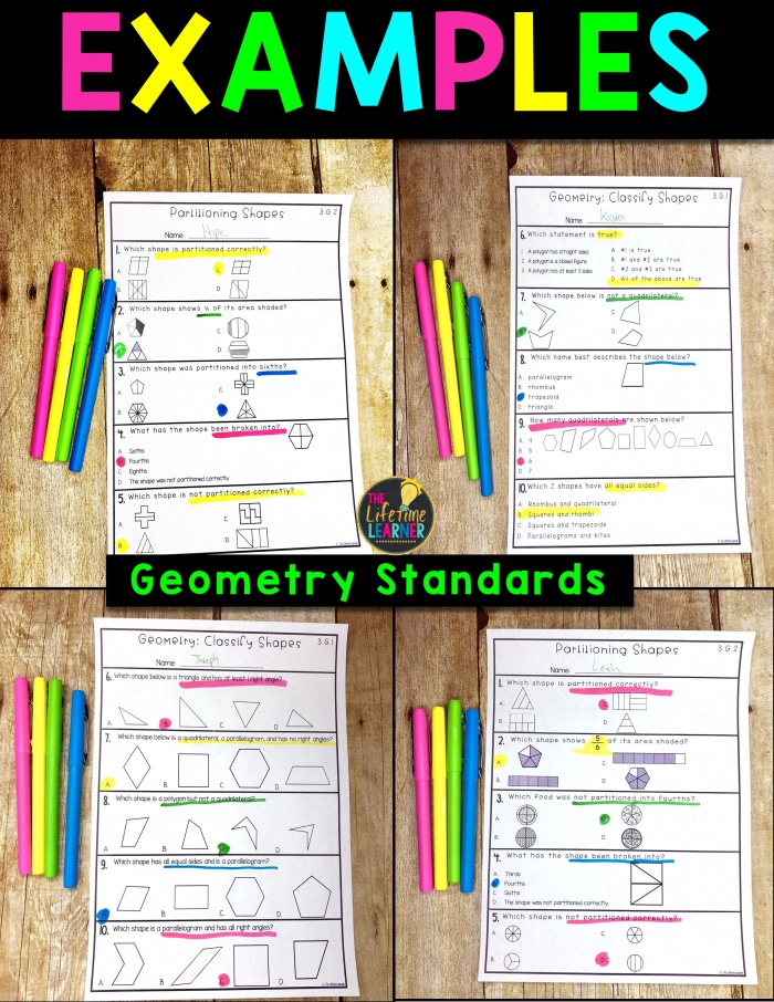 Geometry Worksheets