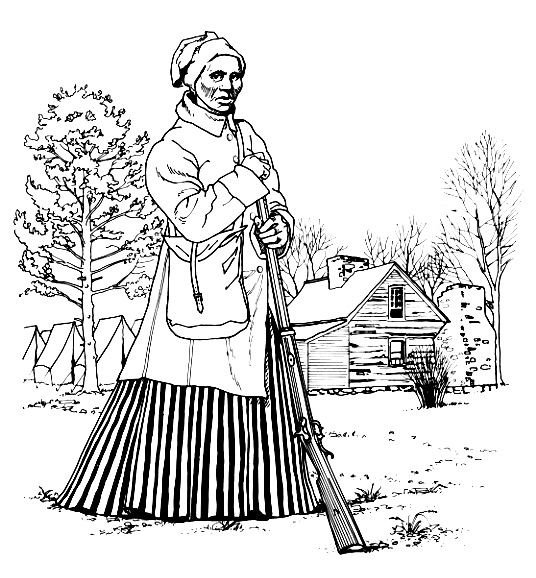 Harriet Tubman Coloring Page