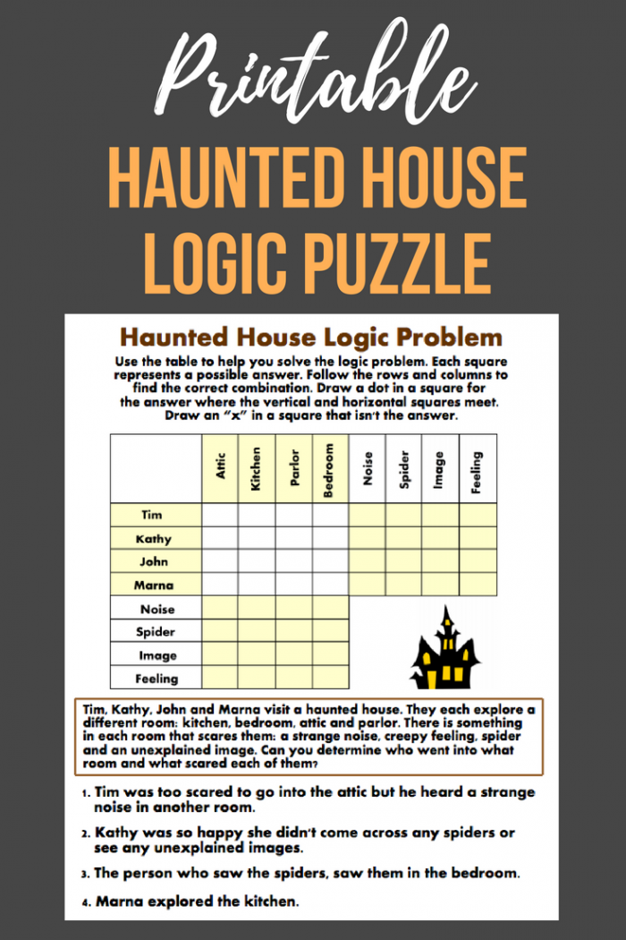 Haunted House Logic Problem