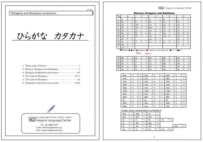 Hiragana And Katakana Free Study Material