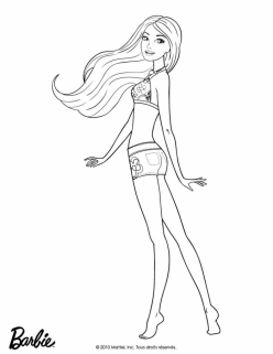 Color The Girl And Her Dolphin Friends