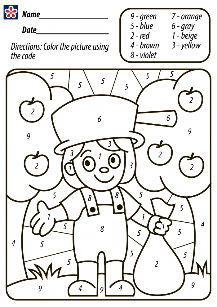Johnny Appleseed Worksheets And Story For Kids