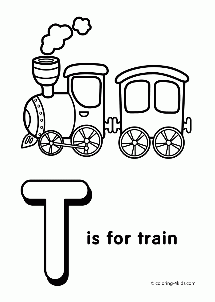 Letter T Coloring Pages  Alphabet Coloring Pages T Letter Words