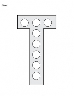 Dot-To-Dot Alphabet: T