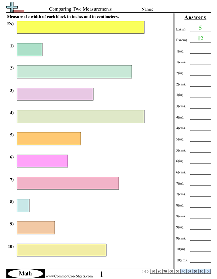 Measurement Worksheets